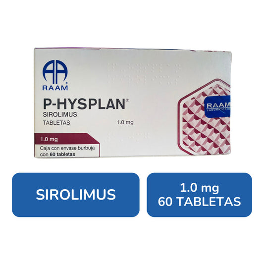 P-hysplan Sirolimus Caja Con 60 Tabletas Raam-