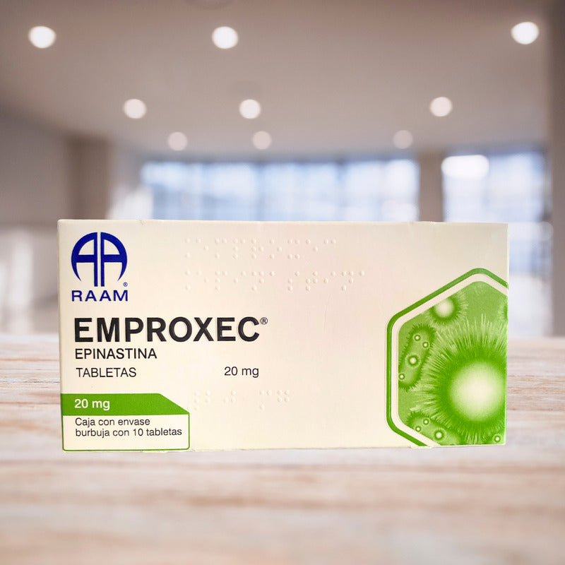 Emproxec Epinastina 20 Mg 2 Cajas Con 10 Tabletas C/u Raam
