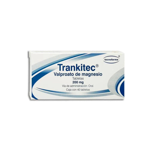 Trankitec Valproato De Magnesio 200 Mg 40 Tabletas