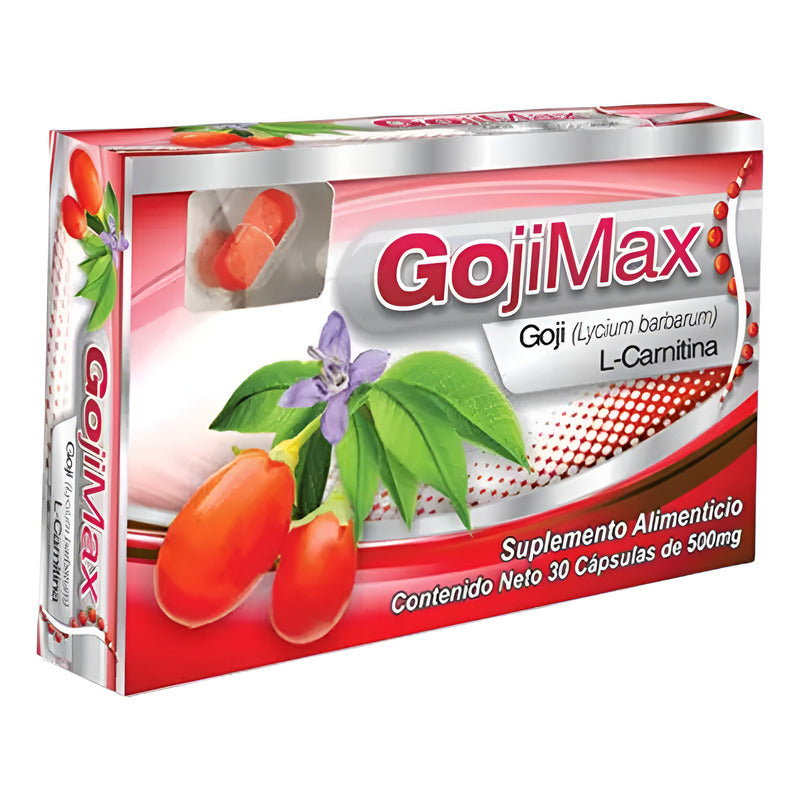 Gojimax Goji / L-carnitina 500 Mg 30 Cápsulas Natutech Sin Sabor