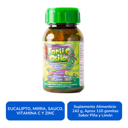 Forti C Ositos Gomitas 242 G Piña Limón Natutech Piña Y Limón