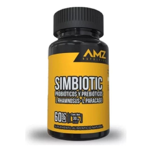 Amz Simbiotic Probioticos Y Prebioticos 60 Caps Sabor Sin Sabor