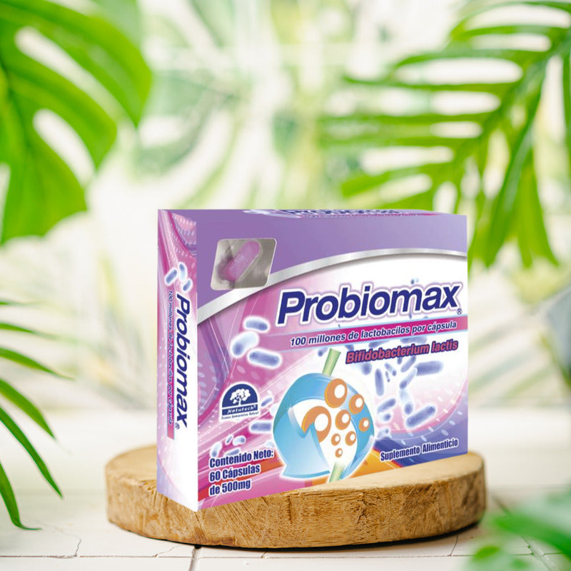 Probiomax Caja Con 60 Cápsulas De 500 Mg Natutech Sin Sabor