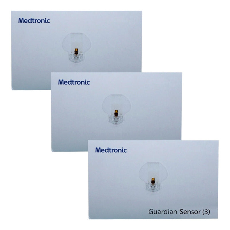 Medtronic Sensores Guardian (3) Pack 15 Sensores  Blanco
