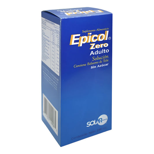 Epicol Zero Adulto Bálsamo De Tolú 240 Ml Solar Medical Sin Sabor