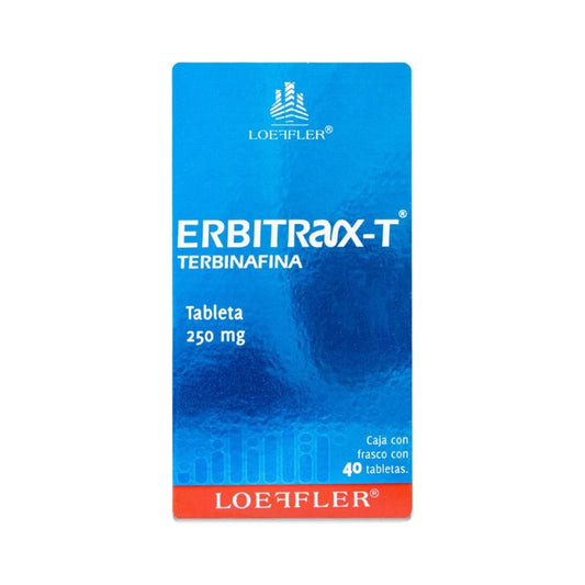Erbitrax-t 250mg 40 Tabletas - Loeffler (terbinafina)
