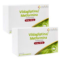 Vildagliptina / Metformina 50 Mg/850 Mg 2 Cajas 60 Tabs C/u