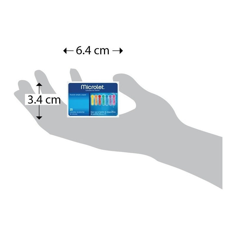 Contour Plus Paquete De 25 Tiras Y 25 Lancetas P/ Glucómetro