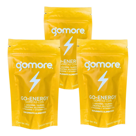 Gomore Go-energy Creatina, Glutamina, Arginina 3 Bolsas 90g Mango