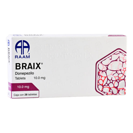 Braix Donepezilo 10 Mg Caja Con 28 Tabletas Raam