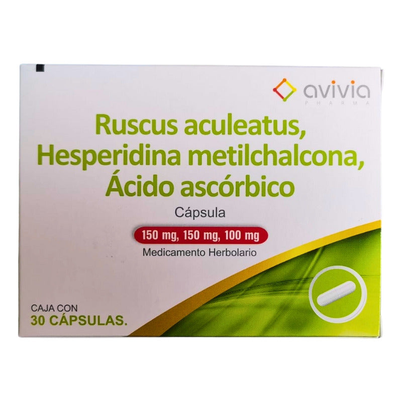 Ruscus / Hesperidina, 30 Cápsulas, Contra Hemorroides.