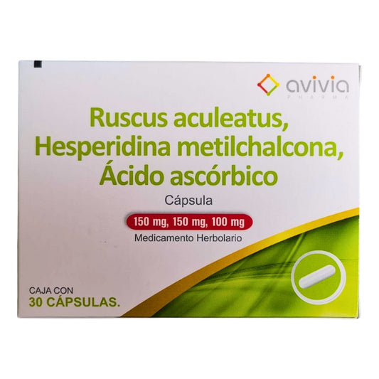 Ruscus / Hesperidina, 30 Cápsulas, Contra Hemorroides.