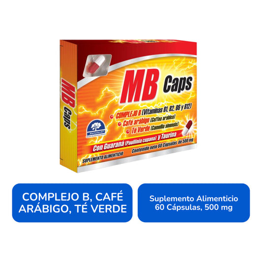 Mb Caps Caja Con 60 Cápsulas De 500 Mg Natutech Sin Sabor