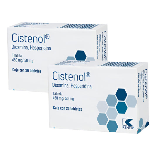 Cistenol Diosmina,hesperidina 450mg/50mg 2 Cjs De 20 Tabsc/u