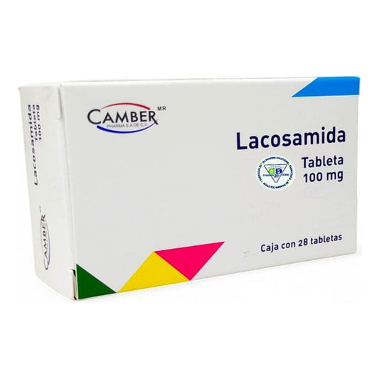 Lacosamida 100 Mg C/28 Tabletas Camber