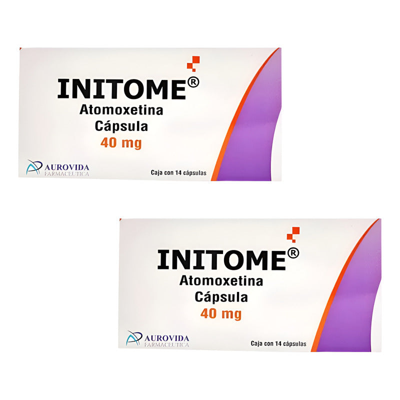 Initome Atomoxetina 40 Mg 2 Cajas 14 Cápsulas C/u Aurovida
