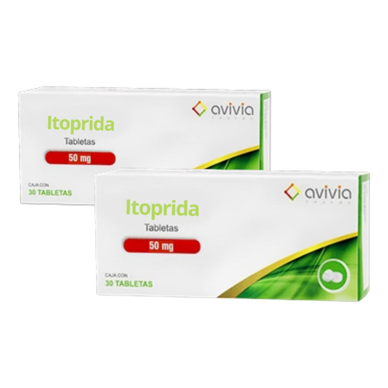 Duo Pack Itoprida 50 Mg 2 Cajas Con 30 Tabletas Cada Uno