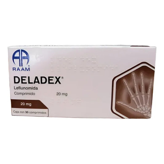 Deladex Leflunomida 20 Mg Caja Con 30 Tabletas Raam
