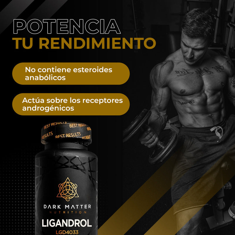Ligandrol Sarms Aumento Masa Muscular Volumen Dark Matter 60 Tabs 30 Servicios Sabor Neutro