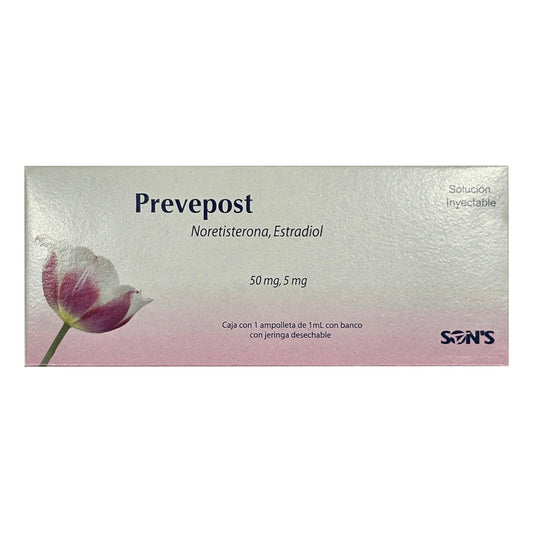 Prevepost Noretisterona Estradiol50 Mg/5 Mg Caja 1 Ampolleta
