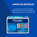 Contour Plus Paquete 50 Tiras Y 50 Lancetas Para Glucómetro