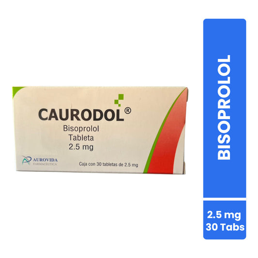 Caurodol Bisoprolol Caja Con 30 Tabs. 2.5 Mg Aurovida