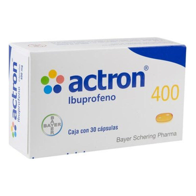 Actron 400 Mg Ibuprofeno 30 Cápsulas Bayer