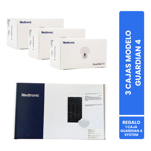 Kit Guardian 4 Transmisor Y 3 Cajas De Sensores Medtronic Blanco