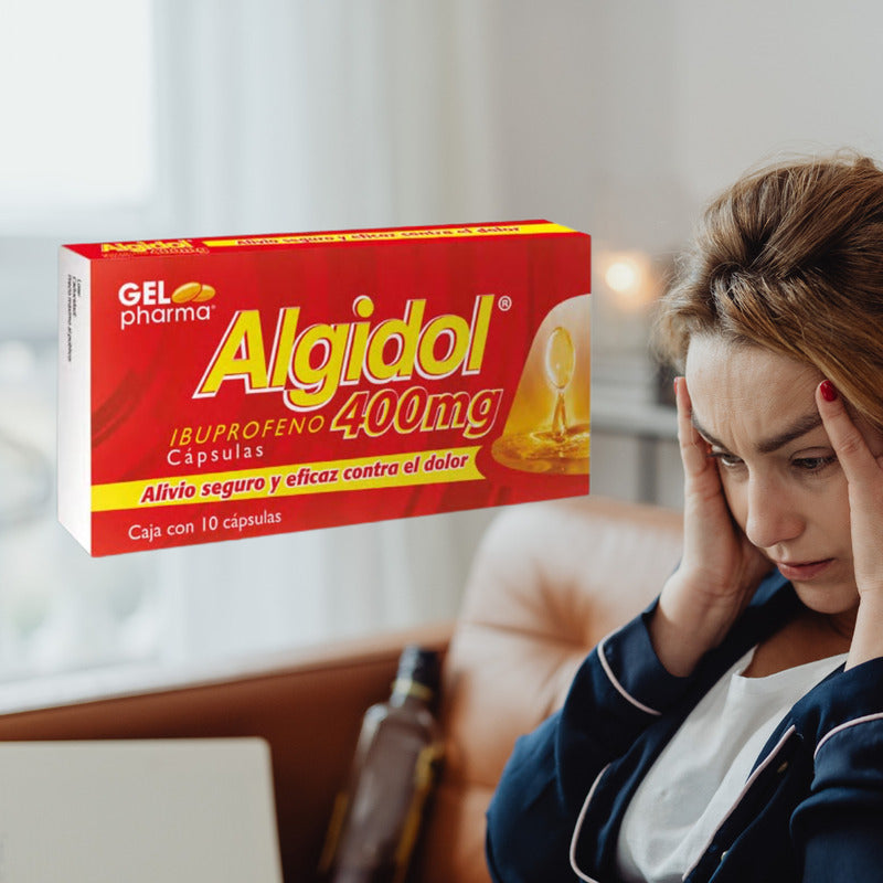 Algidol Ibuprofeno 400 Mg 3 Cajas 10 Tabletas C/u Gelpharma