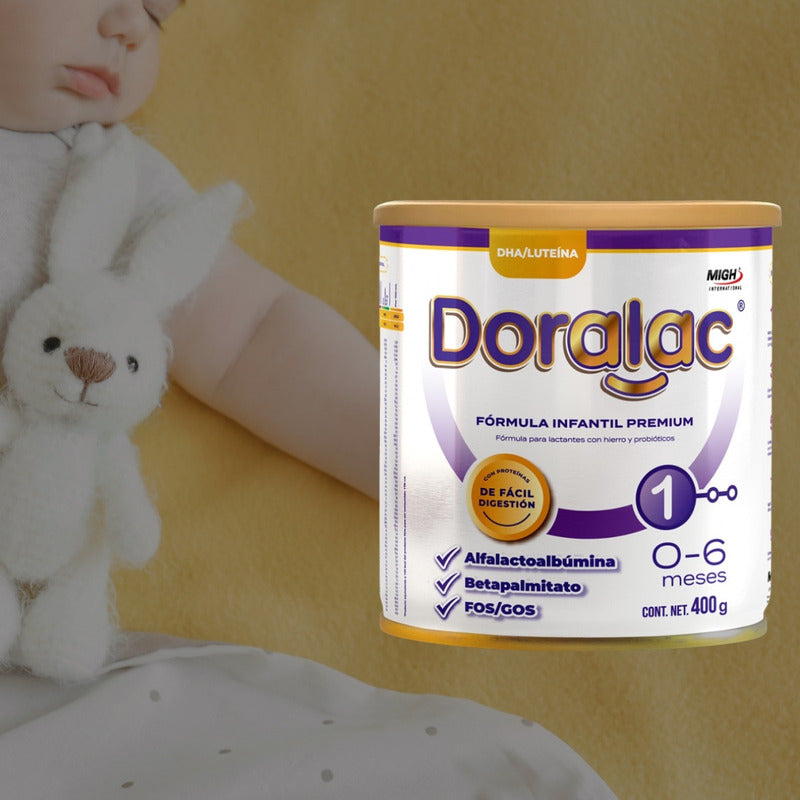 Doralac Etapa 1 Fórmula Infantil Premium 400 G 0 - 6 Meses Sin Sabor