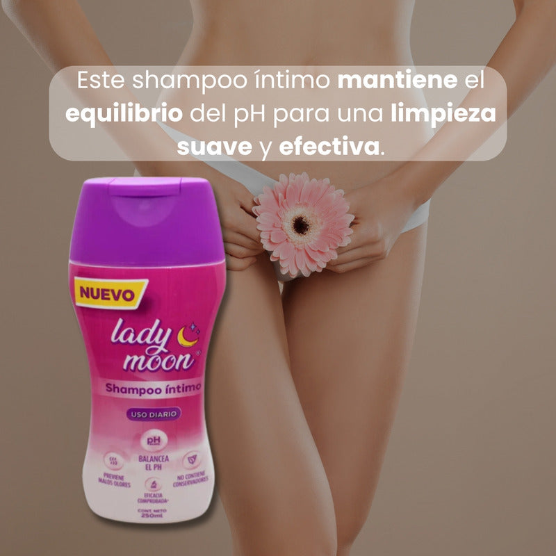 Lady Moon Shampoo Íntimo Uso Diario Balance Ph Fco. 250 Ml