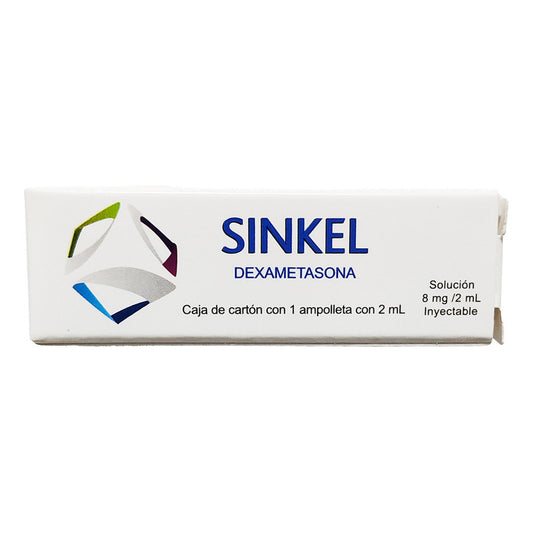 Sinkel Solución Inyectable 8 Mg/2 Ml, 1 Frasco Ámpula 2 Ml