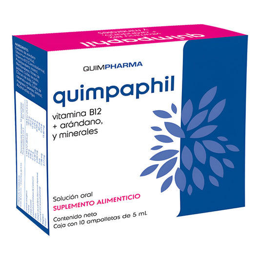 Quimpaphil Caja Con 10 Ampolletas De 5 Ml Quimpharma Sin Sabor