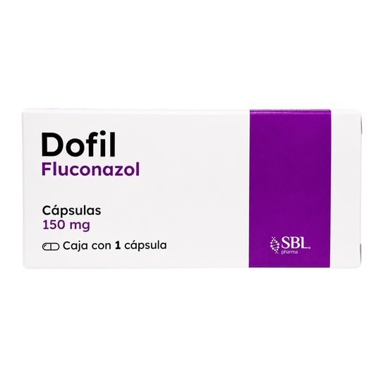 Dofil Fluconazol 150 mg caja con 1 cápsula