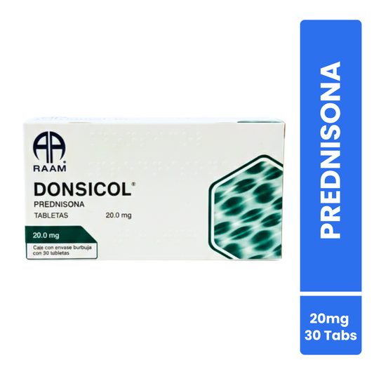 Donsicol Prednisona 20 Mg Caja Con 30 Tabletas Raam