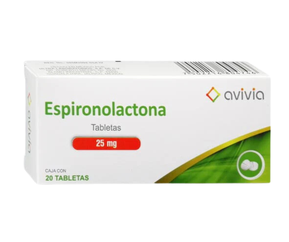 Avivia Espironolactona Caja De 25mg Con 20 Tabletas