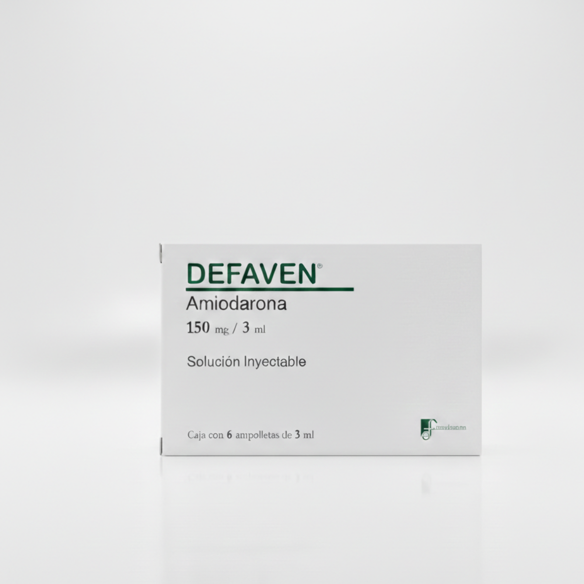 Defaven Amiodarona 150mg/3ml 6 Amp. Inyectables Farmadextrum