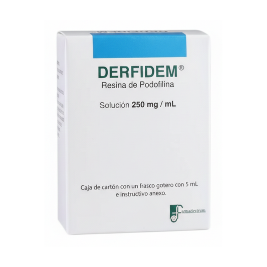 Derfidem Resina De Podofilina 250mg Frasco 5 Ml Farmadextrum