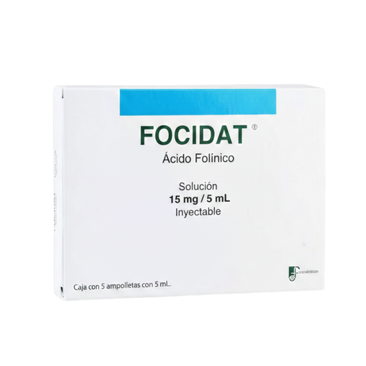 Focidat Ácido Folínico 15mg / 5ml 5 Ampolletas Farmadextrum