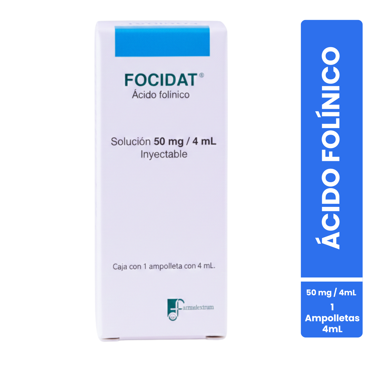Focidat Ácido Folínico 50mg / 4ml 1 Ampolleta Farmadextrum