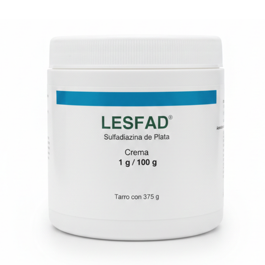 Lesfad Crema Sulfadiazina De Plata 1% 375g Fragancia Sin Fragancia