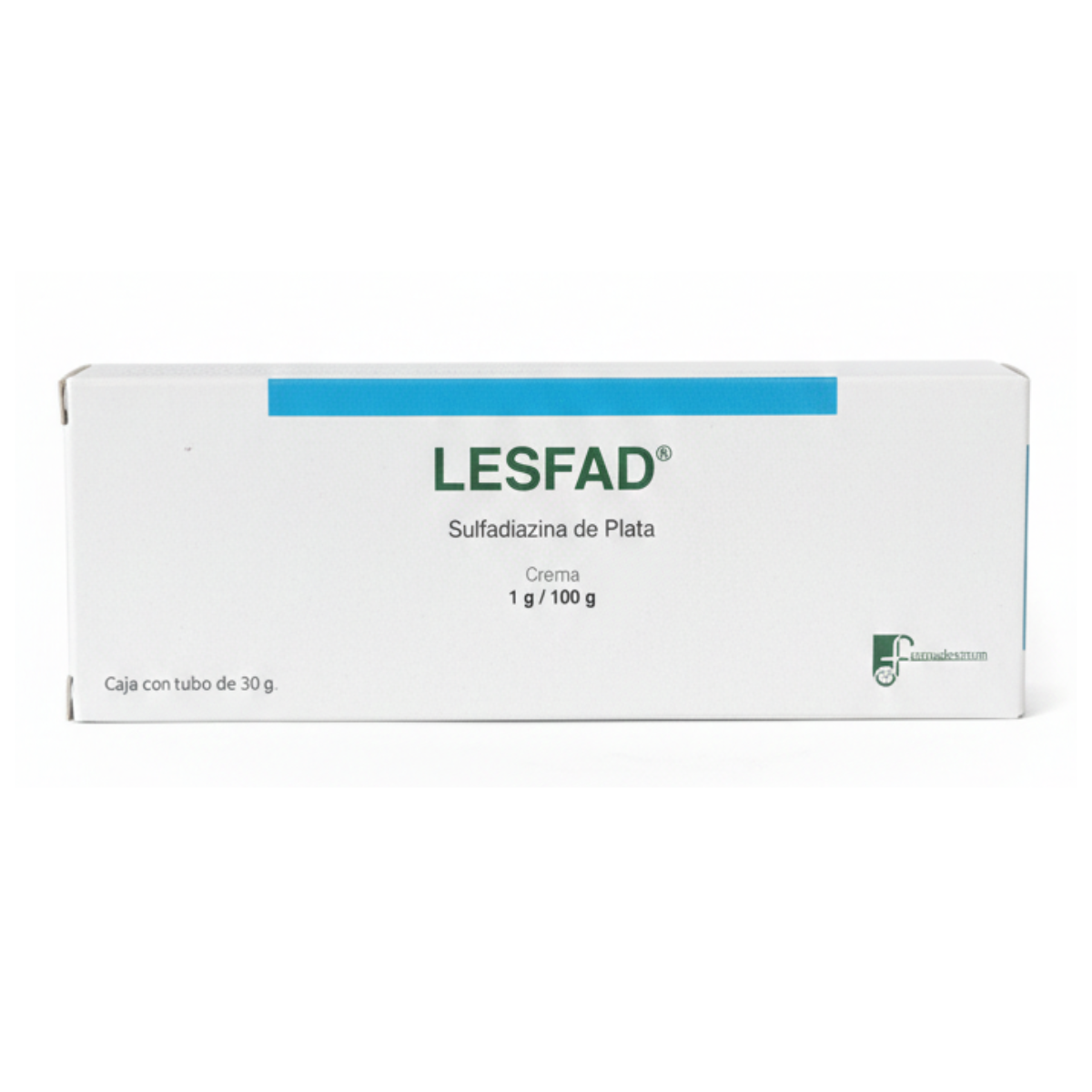 Lesfad Sulfadiazina De Plata 1 G Tubo Con 30 G Farmadextrum Sin Aroma