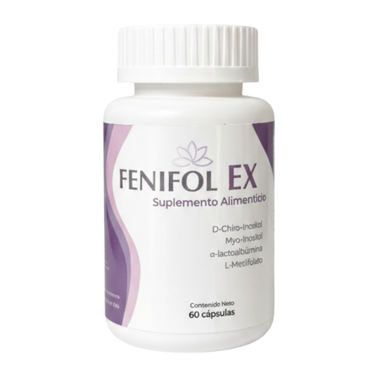 Fenifol Ex 60 Cápsulas con Myo Inositol, D-chiro, Ácido Fólico, Suplemento genérico de Inofolic