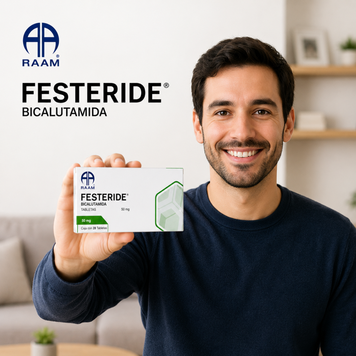 Festeride Bicalutamida 50 Mg Caja Con 28 Tabletas Raam