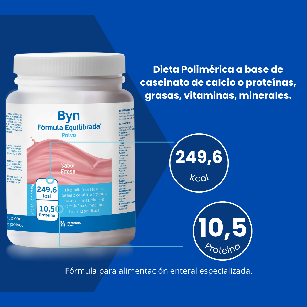 Byn Fórmula Equilibrada Sabor Fresa 454 G Fresenius