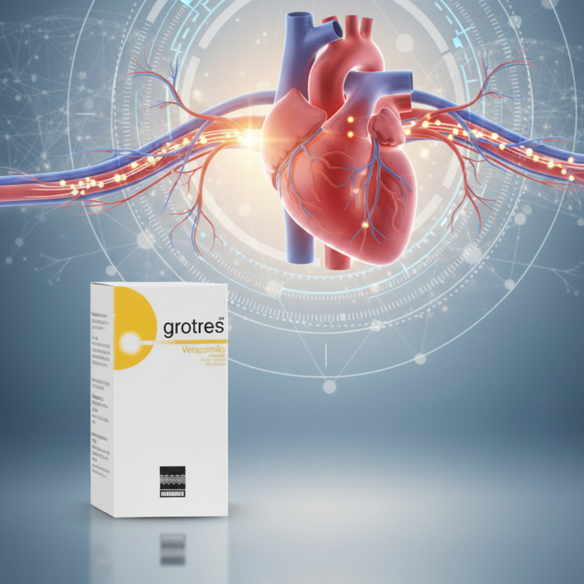 Grotres Verapamilo Solución Inyectable 5 mg / 2 mL Frasco Ámpula con 2 mL Micropharmaceuticals