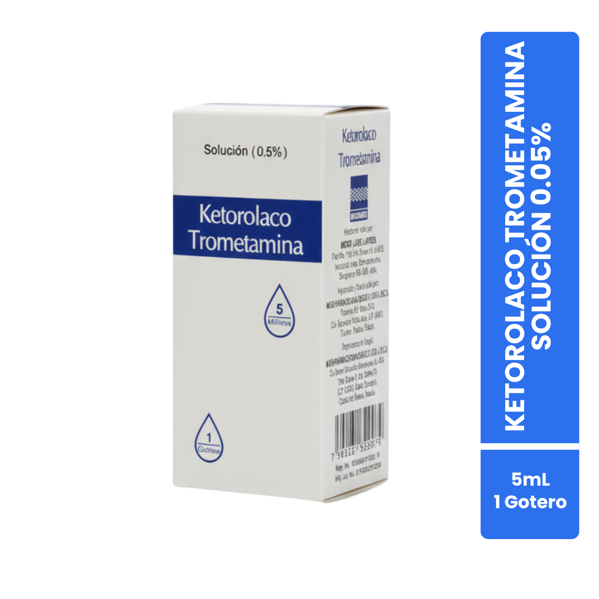 Ketorolaco Trometamina Solución 0.5% Frasco Gotero 5 mL Micropharmaceuticals