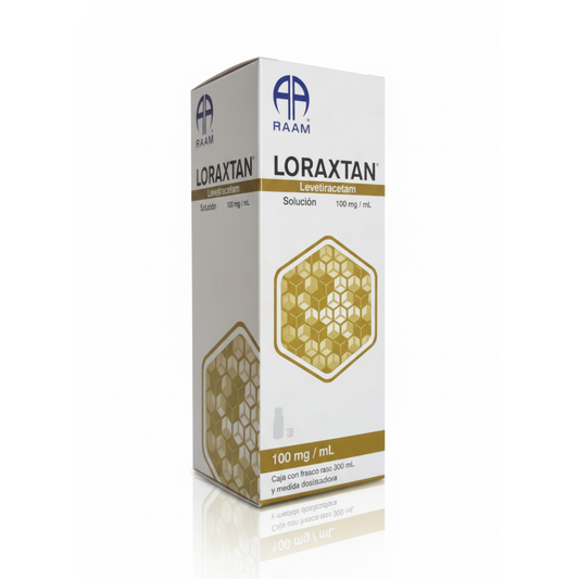 Loraxtan Levetiracetam Solución 100 mg / mL frasco Con 300 mL Raam