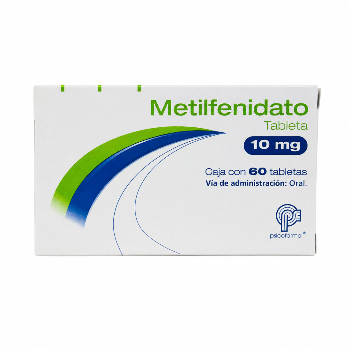 Metilfenidato 10mg con 60 Tabletas