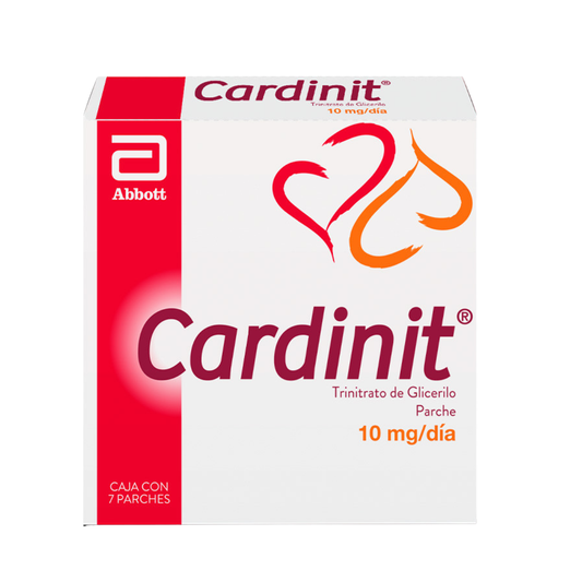 Cardinit Trinitato de Glicerilo 10 mg Caja con 7 Parches